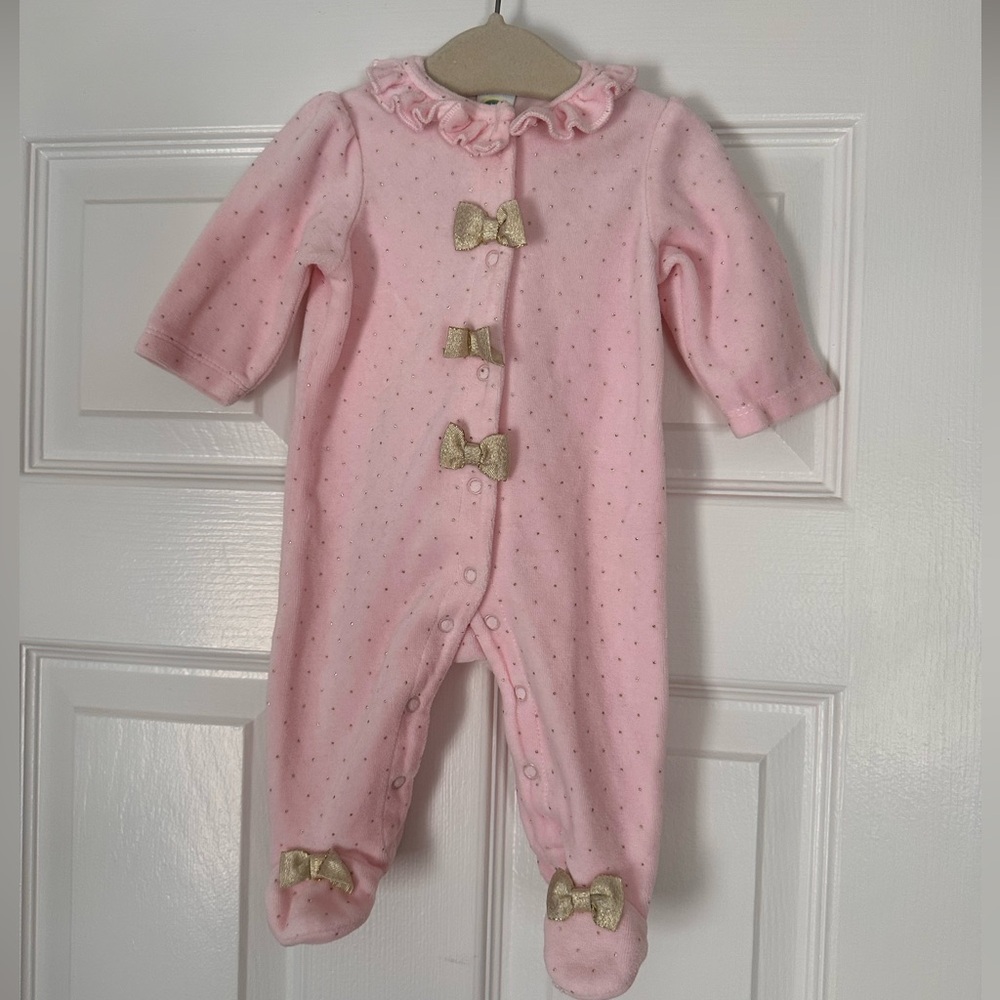 Little Me velour jumpsuit